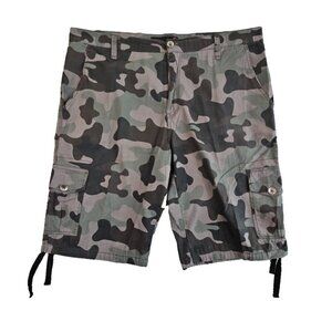 SPC Collection Men's 42W x 10L Ripstop Desert Camo Cargo Jean Shorts  EUC